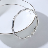 Picture of Charming Platinum Plated Small Fashion Bangle at Super Low Price