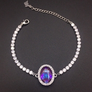 Show details for Charming Purple Zinc Alloy Fashion Bracelet As a Gift Show details for Charming Purple Zinc Alloy Fashion Bracelet As a Gift