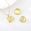 Show details for Sparkly Small Gold Plated 2 Piece Jewelry Set