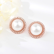 Picture of Fancy Medium Copper or Brass Stud Earrings