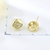 Picture of Classic White Stud Earrings of Original Design