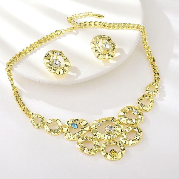 Picture of Brand New Gold Plated Dubai 2 Piece Jewelry Set with SGS/ISO Certification