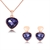 Picture of Delicate Artificial Crystal Rose Gold Plated 2 Piece Jewelry Set