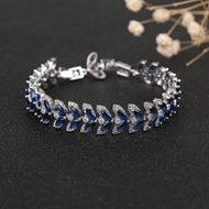 Picture of Low Cost Platinum Plated Copper or Brass Fashion Bracelet for Female