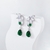 Picture of Distinctive Green Cubic Zirconia Dangle Earrings with Low MOQ