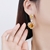 Picture of Fancy Big Yellow Dangle Earrings