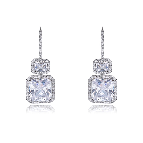 Picture of Luxury Cubic Zirconia Dangle Earrings with Worldwide Shipping