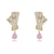 Picture of Luxury Pink Dangle Earrings with Worldwide Shipping