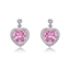 Show details for Copper or Brass Platinum Plated Dangle Earrings in Flattering Style