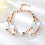 Show details for Shop Rose Gold Plated White Fashion Bracelet with Wow Elements Show details for Shop Rose Gold Plated White Fashion Bracelet with Wow Elements