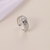 Picture of Stylish Small Platinum Plated Adjustable Ring