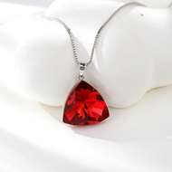 Show details for Buy Platinum Plated Red Pendant Necklace with Wow Elements Show details for Buy Platinum Plated Red Pendant Necklace with Wow Elements