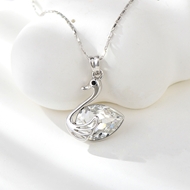 Show details for Impressive White Platinum Plated Pendant Necklace with Low MOQ Show details for Impressive White Platinum Plated Pendant Necklace with Low MOQ