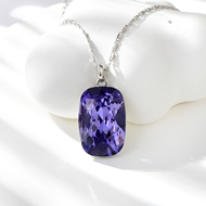 Show details for Attractive Purple Swarovski Element Pendant Necklace For Your Occasions Show details for Attractive Purple Swarovski Element Pendant Necklace For Your Occasions
