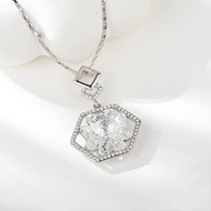 Show details for Fancy Small White Pendant Necklace Show details for Fancy Small White Pendant Necklace
