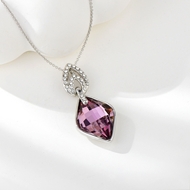 Show details for Cheap Platinum Plated Purple Pendant Necklace From Reliable Factory Show details for Cheap Platinum Plated Purple Pendant Necklace From Reliable Factory