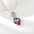 Picture of Cheap Platinum Plated Purple Pendant Necklace From Reliable Factory