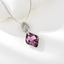 Show details for Cheap Platinum Plated Purple Pendant Necklace From Reliable Factory