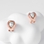 Show details for Sparkling Classic Rose Gold Plated Stud Earrings
