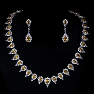 Show details for Purchase Platinum Plated Cubic Zirconia 2 Piece Jewelry Set with Fast Delivery Show details for Purchase Platinum Plated Cubic Zirconia 2 Piece Jewelry Set with Fast Delivery