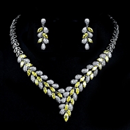 Show details for Trendy Platinum Plated Cubic Zirconia 2 Piece Jewelry Set with Low MOQ Show details for Trendy Platinum Plated Cubic Zirconia 2 Piece Jewelry Set with Low MOQ