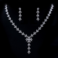 Show details for Amazing Big Platinum Plated 2 Piece Jewelry Set Show details for Amazing Big Platinum Plated 2 Piece Jewelry Set