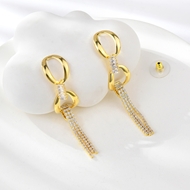 Show details for Affordable Gold Plated White Dangle Earrings with No-Risk Refund Show details for Affordable Gold Plated White Dangle Earrings with No-Risk Refund