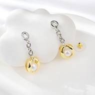 Show details for Filigree Big White Dangle Earrings Show details for Filigree Big White Dangle Earrings