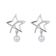 Picture of Popular Artificial Crystal 925 Sterling Silver Stud Earrings