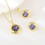 Show details for Great Artificial Crystal Zinc Alloy 2 Piece Jewelry Set