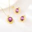 Show details for Great Value Purple Gold Plated 2 Piece Jewelry Set with Member Discount