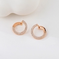 Show details for Delicate Cubic Zirconia Rose Gold Plated Stud Earrings Show details for Delicate Cubic Zirconia Rose Gold Plated Stud Earrings