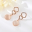 Show details for Buy Rose Gold Plated Medium Dangle Earrings with Low Cost