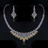 Show details for Fashion Cubic Zirconia Copper or Brass 2 Piece Jewelry Set Show details for Fashion Cubic Zirconia Copper or Brass 2 Piece Jewelry Set