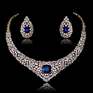 Show details for Distinctive Blue Cubic Zirconia 2 Piece Jewelry Set As a Gift Show details for Distinctive Blue Cubic Zirconia 2 Piece Jewelry Set As a Gift