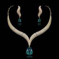 Show details for Copper or Brass Green 2 Piece Jewelry Set in Flattering Style Show details for Copper or Brass Green 2 Piece Jewelry Set in Flattering Style