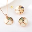 Show details for Classic Rose Gold Plated 2 Piece Jewelry Set with Fast Shipping