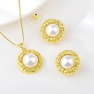 Show details for Unusual Small White 2 Piece Jewelry Set