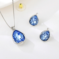 Picture of Most Popular Artificial Crystal Zinc Alloy 2 Piece Jewelry Set