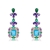 Picture of Top Cubic Zirconia Gold Plated Dangle Earrings