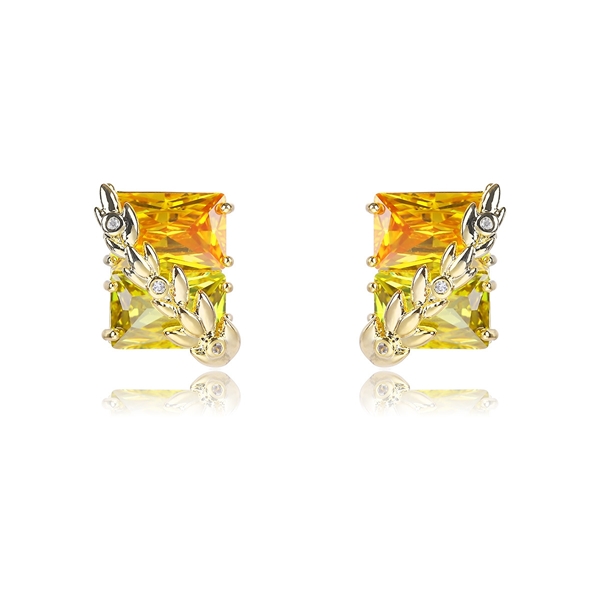 Picture of Need-Now Yellow Cubic Zirconia Dangle Earrings from Editor Picks