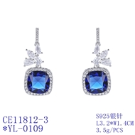 Picture of Inexpensive Platinum Plated Big Dangle Earrings from Reliable Manufacturer