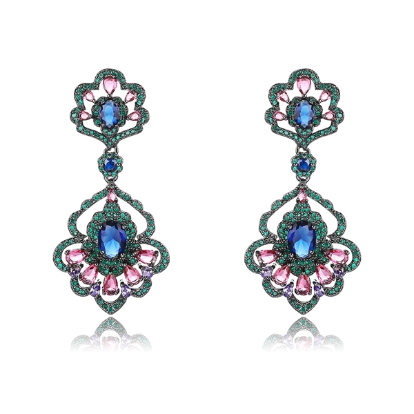 Picture of Fashionable Big Luxury Dangle Earrings