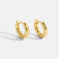 Picture of Copper or Brass Gold Plated Small Hoop Earrings For Your Occasions