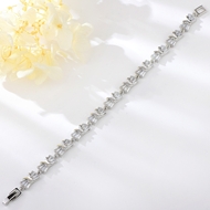 Show details for Low Cost Platinum Plated Copper or Brass Fashion Bracelet with Price Show details for Low Cost Platinum Plated Copper or Brass Fashion Bracelet with Price