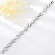 Show details for Nickel Free White Cubic Zirconia Fashion Bracelet with Easy Return Show details for Nickel Free White Cubic Zirconia Fashion Bracelet with Easy Return