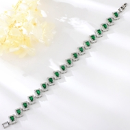 Show details for Good Cubic Zirconia Platinum Plated Fashion Bracelet Show details for Good Cubic Zirconia Platinum Plated Fashion Bracelet