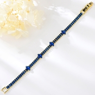 Show details for Impressive Blue Copper or Brass Fashion Bracelet with Low MOQ Show details for Impressive Blue Copper or Brass Fashion Bracelet with Low MOQ