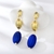 Picture of Trendy Gold Plated Big Dangle Earrings with No-Risk Refund