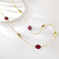 Picture of Irresistible Red Enamel Long Pendant For Your Occasions